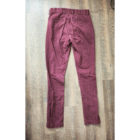 Mens Gap 29x32 skinny plum colored chino khakis - Picture 4 of 5